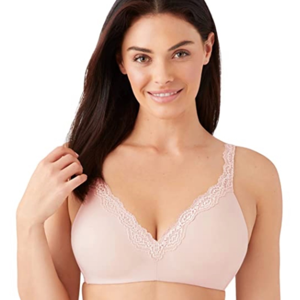 Wacoal Softly Styled Wireless T-Shirt Contour Bra Size 38DD NWT  rose dust